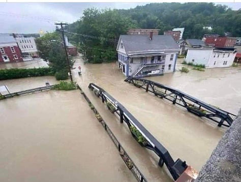 Vermont flooding July 2024