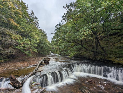 guided walk of the waterfalls of the BBNP with Wales Outdoors