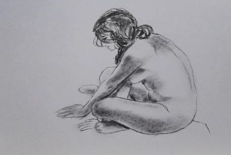 female life model drawing cardiff