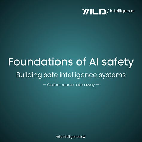 Foundations of AI safety | A Wild Intelligence’s exclusive series