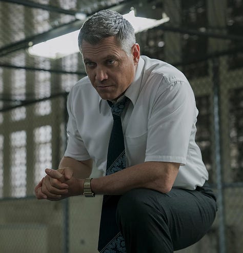 Images of the lead actors from the TV series Mindhunter.