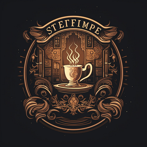 Coffee shop / insurance company / sports club, emblem logo prompt