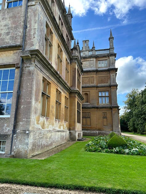 Six photos of the north-facing side of Corsham Court. Images: Roland’s Travels