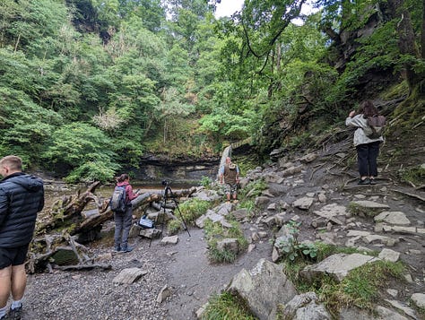 guided walk brecon beacons waterfalls