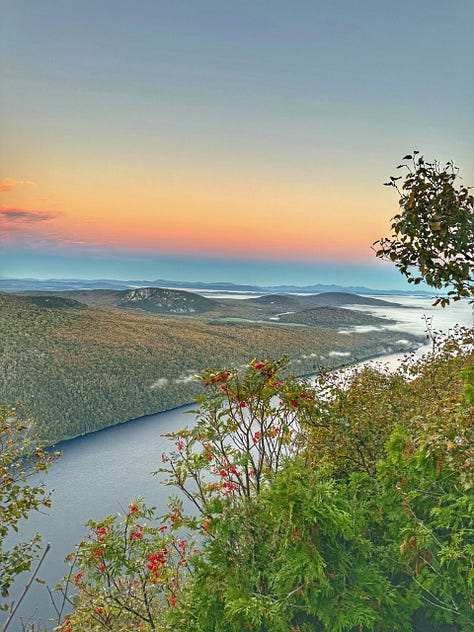 From the tops of Mts Mansfield and Abraham and Camel's Hump