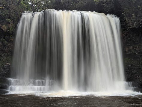 guided walk of the waterfalls of the BBNP with Wales Outdoors