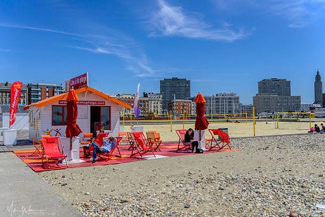 The Le Havre beach area and activities