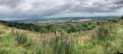Views from Surprise View car park, near Otley