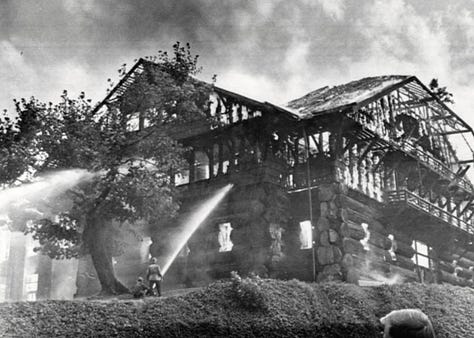 1964 Lewis & Clark Exposition Forestry Building Fire