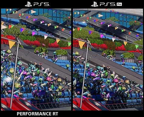 PS5 vs PS5 Pro graphics comparison