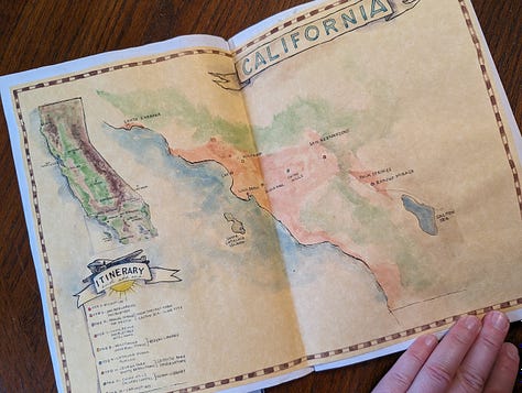 California trip journal.