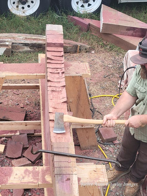 Ancient boatbuilding skills at work reconstructing the 90 year old STEADFAST