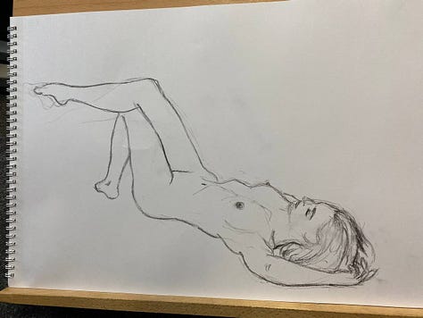 life model sketches in cardiff