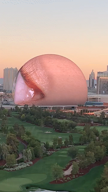 Just some of the many "faces" (or should I say "eyes?") of the new Sphere Vegas