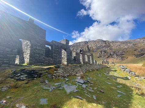 walking near Blaenau Ffestiniog in Snowdonia National Park