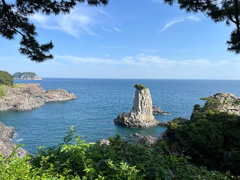 Coastal landscapes on Jeju Olle Route 06