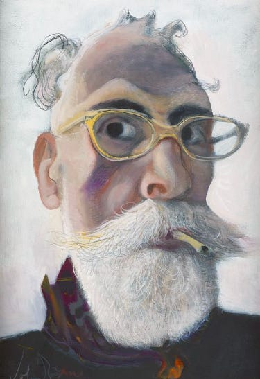 Three portraits by the Scottish artist, John Byrne