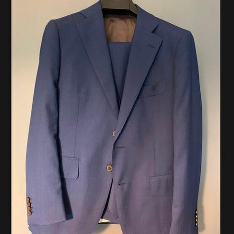 Suitsupply. Tweed. Suit. Vest. Yves Saint Laurent. Vintage