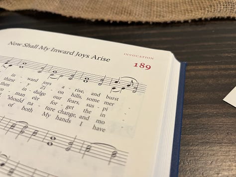 Proof Images of the Let Joy Resound Hymnal.
