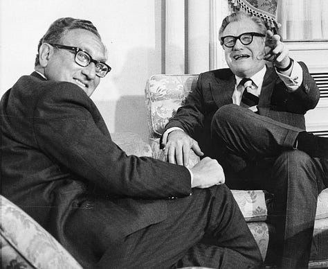 Nelson Rockefeller and Heinz Kissinger