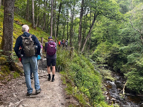 waterfall hiking in the brecon beacons