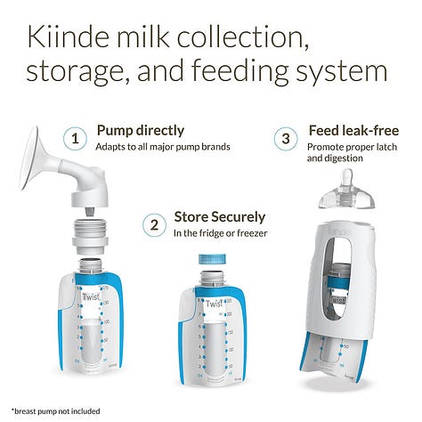 Kiinde Twist Universal Direct-Pump Feeding System 