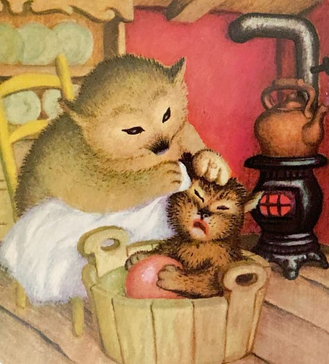 Illustrations from Little Fur Family by Margaret Wise Brown and Garth Williams