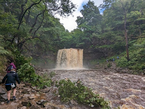 guided walk of the Brecon Beacons waterfalls