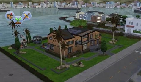 screen grabs of sims 4