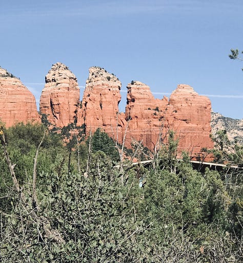 Sedona mesas, Holy Cross Chape, canyons and Buddhist sanctuary