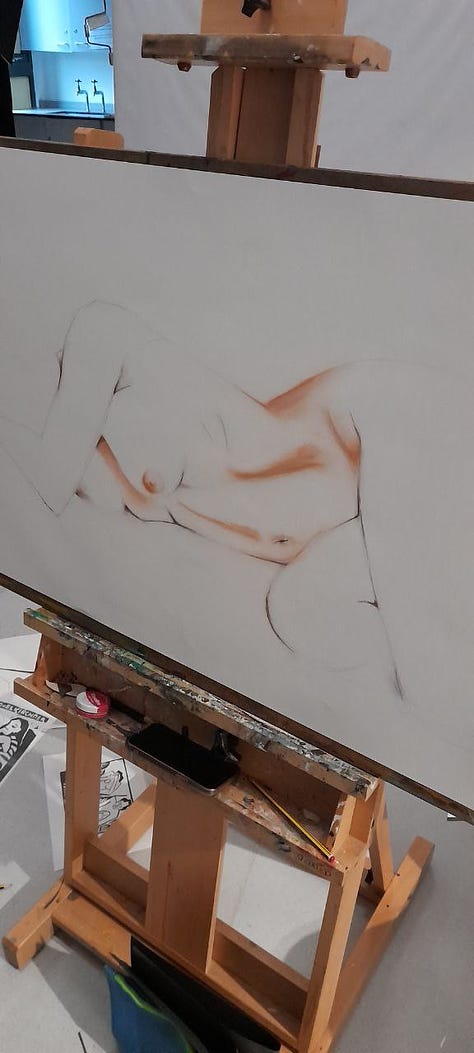 life drawings of female nude in Merthyr Tydfil