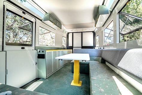 Inside of a clean and modern table, chairs of the AE.1 Cosmos Edition