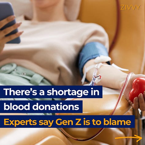 There’s a shortage of blood, but 16-24 year olds aren’t donating as much as they used to. Are you a blood donor?