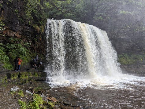 guided walk brecon beacons waterfalls