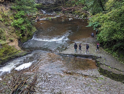 guided walk brecon beacons waterfalls