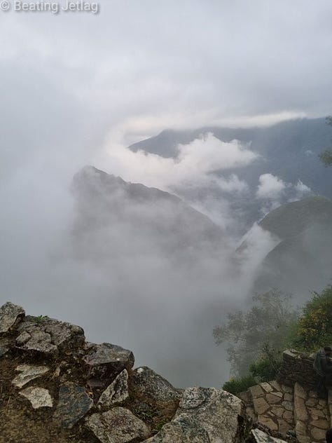 View on Machu Picchu from the Sun Gate