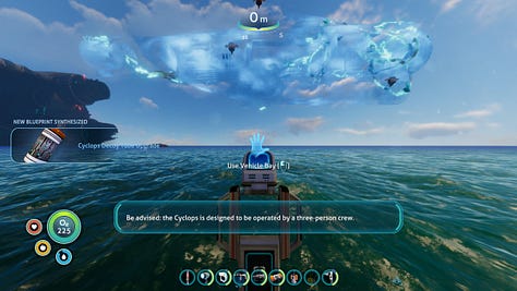 Screenshots of Subnautica.