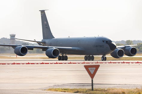 KC-135R Stratotanker; T-1A Jayhawk