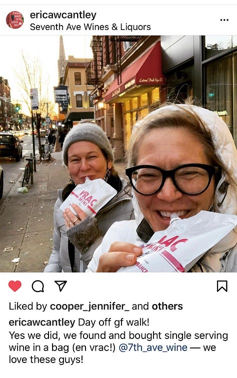 Two friends sip rosé on the streets of Brooklyn; a bottle of Loire Valley Rosé wine, and Karen Bussen tasting Rosé at her home in France