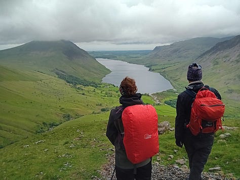 hikers on scafell pike