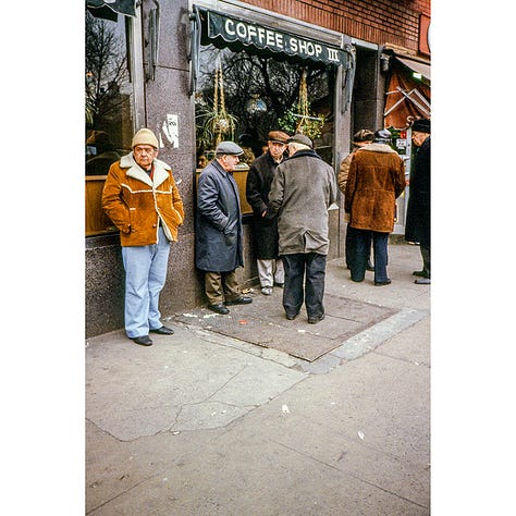 Steve Butcher photos of Dave's Corner Luncheonette and The Corner coffee shop on Spring St