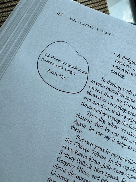 The Artist's Way pages