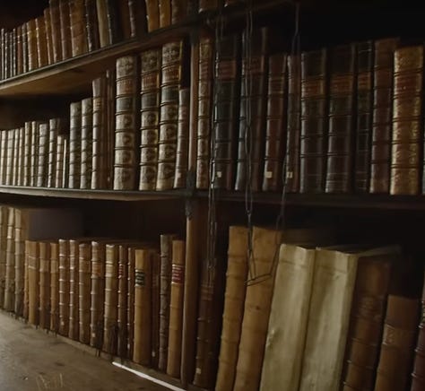 Wells Chained Library. Photos from the tour at the bottom of post