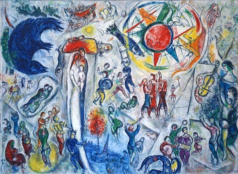 "Scenes from the Bible", "La Vie",  and "Rabbi" By Marc Chagall