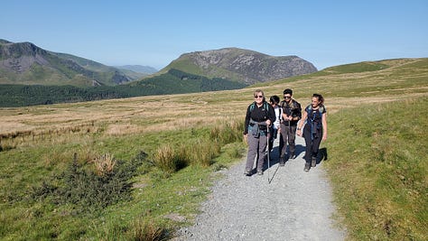 snowdon hike via the rangers path