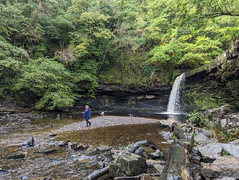 guided walk of the waterfalls of the BBNP with Wales Outdoors