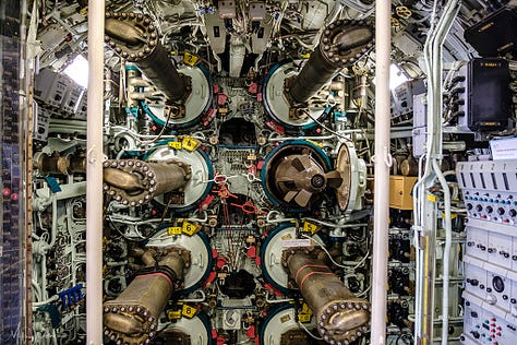 Inside the Flore submarine