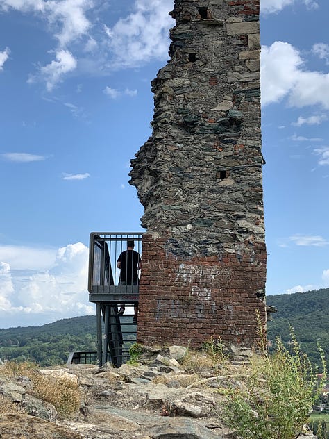 The ruins of the castle of Avigliana