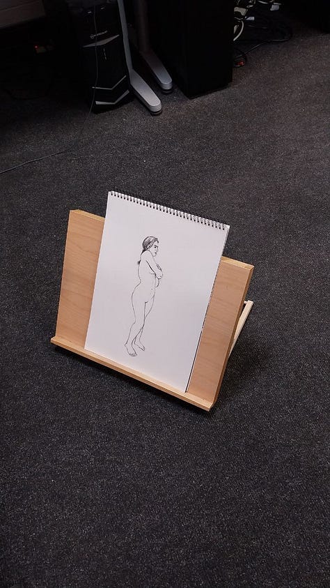 life model sketches in Cardiff