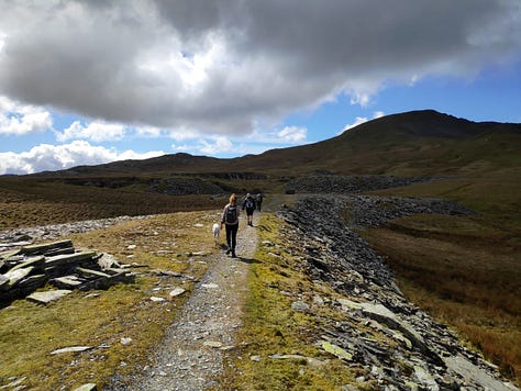 walking near Blaenau Ffestiniog in Snowdonia National Park